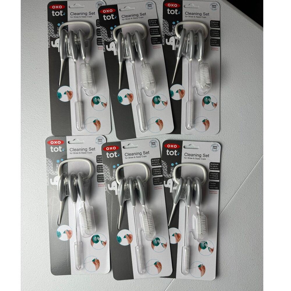 OXO Tot Cleaning Set for Straws & Sippy Cups BRAND NEW